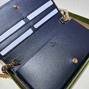Gucci GG Wallet With Chain Blue Size 19 x 10 x 4 cm - 5