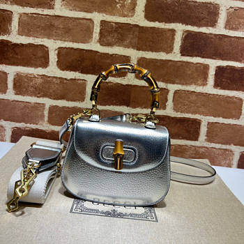 Gucci Mini Top Handle Bag With Bamboo Size 17 x 12 x 7.5 cm