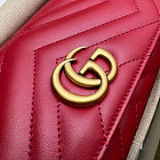 Gucci GG Marmont Wallet Red Size 19 x 10.5 x 3 cm - 6