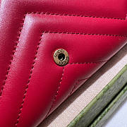 Gucci GG Marmont Wallet Red Size 19 x 10.5 x 3 cm - 5