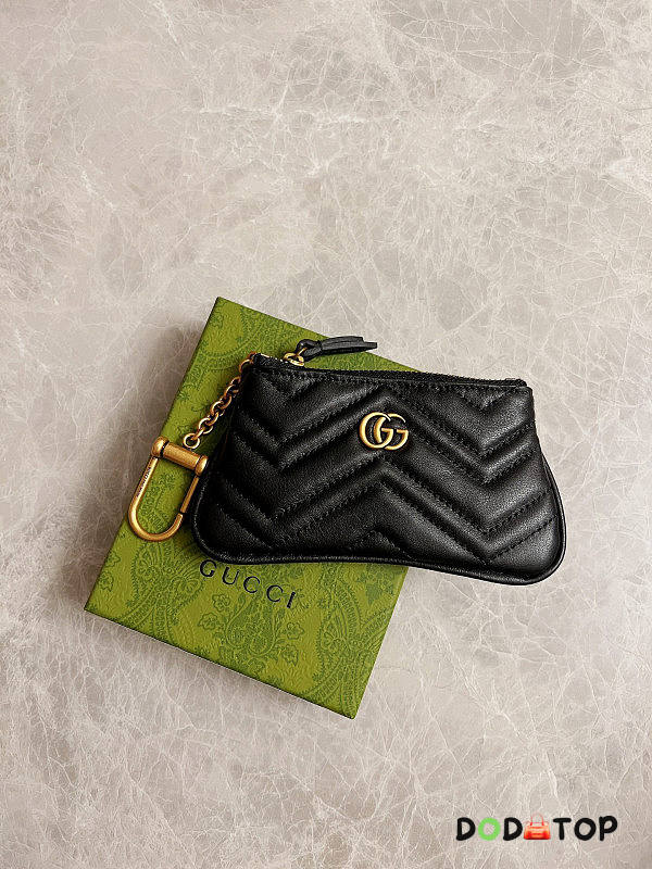 Gucci GG Marmont Matelassé Key Case 03 Size 12.5 x 7 x 1.5 cm - 1