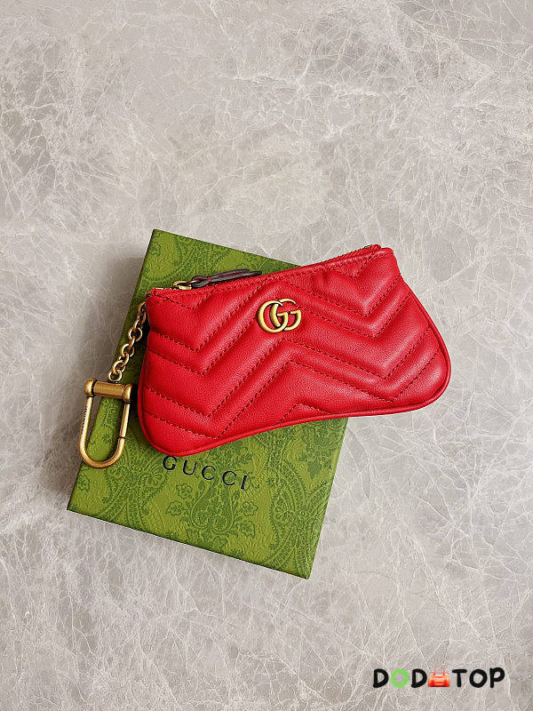 Gucci GG Marmont Matelassé Key Case 05 Size 12.5 x 7 x 1.5 cm - 1