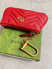 Gucci GG Marmont Matelassé Key Case 05 Size 12.5 x 7 x 1.5 cm - 3