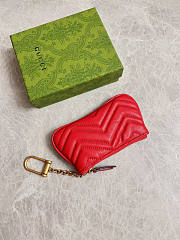 Gucci GG Marmont Matelassé Key Case 05 Size 12.5 x 7 x 1.5 cm - 4