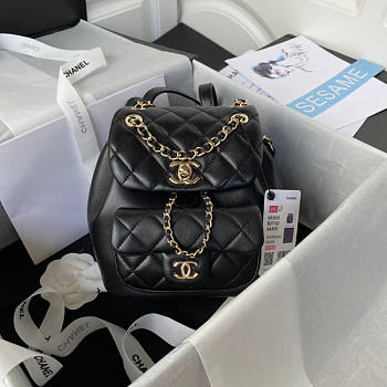 Chanel Backpack Black Size 18 x 18 x 12 cm