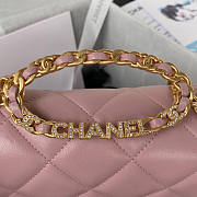 Chanel Flap Bag Pink Size 24 cm - 5