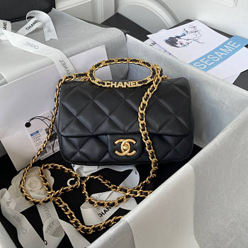Chanel Flap Bag Black Size 24 cm