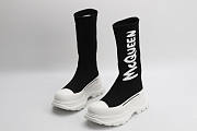 Alexander Mcqueen Graffiti Knit Tread Slick Boot 01 - 1