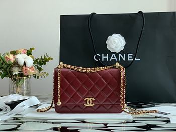 Chanel Woc Red Size 21 cm