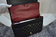 Chanel Lambskin Flap Bag Gold-Tone Metal Red Size 33 cm - 5