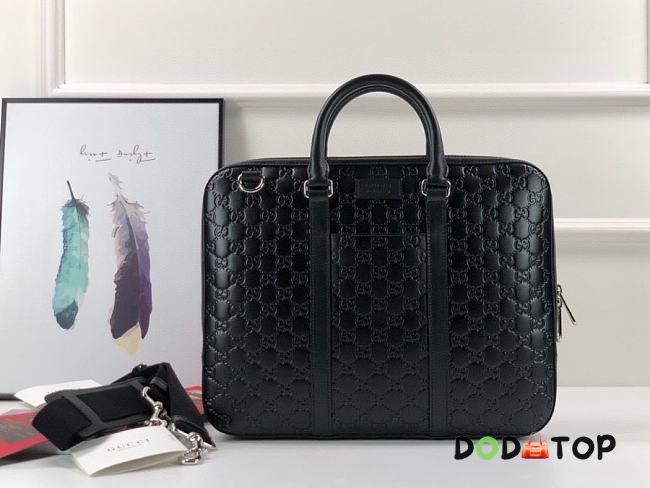 Gucci Signature Leather Briefcase 451169 Size 38 x 29 x 4 cm - 1
