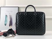 Gucci Signature Leather Briefcase 451169 Size 38 x 29 x 4 cm - 4