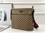 Gucci Beige Ebony Monogram Medium Messenger Bag 189751 Size 34 x 34 x 11 cm - 6