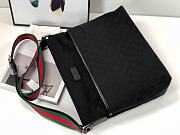 Gucci Black Monogram Medium Messenger Bag 189751 Size 34 x 34 x 11 cm - 4