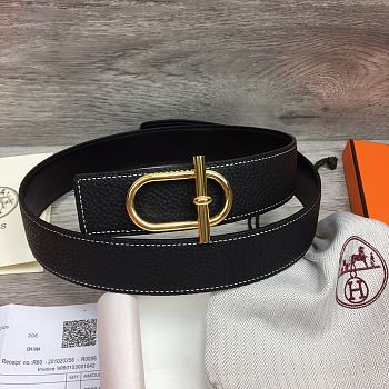 Hermes Belt In Gold/Silver 3.8 cm
