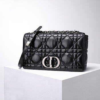 Dior Large Dior Caro Black Bag Size 28 x 17 x 9 cm