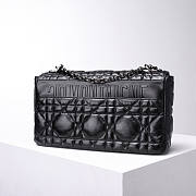 Dior Large Dior Caro Black Bag Size 28 x 17 x 9 cm - 3