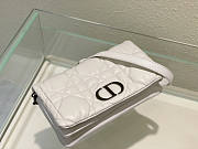Dior Caro Macrocannage Pouch White Size 19.5 x 11 x 6.5 cm - 2