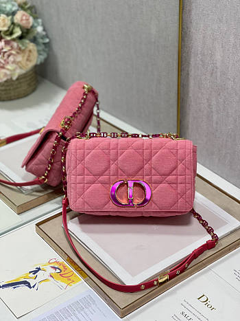 Dior Medium Dior Caro Bag Pink Size 25 x 12 x 7 cm