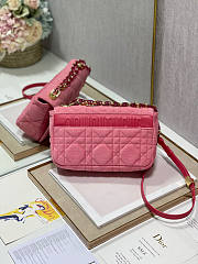 Dior Medium Dior Caro Bag Pink Size 25 x 12 x 7 cm - 3