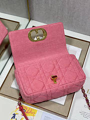 Dior Medium Dior Caro Bag Pink Size 25 x 12 x 7 cm - 4