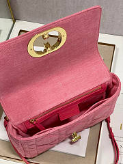 Dior Medium Dior Caro Bag Pink Size 25 x 12 x 7 cm - 5