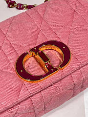 Dior Medium Dior Caro Bag Pink Size 25 x 12 x 7 cm - 6