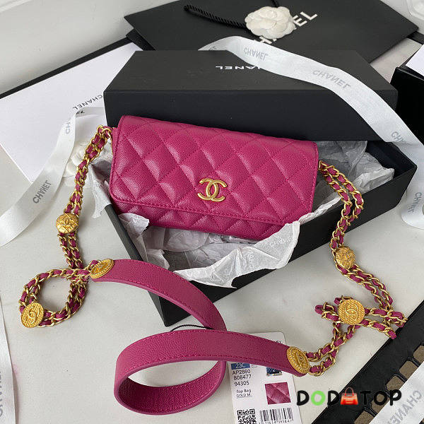Chanel Flap Bag Pink Size 18 x 9 x 3.5 cm - 1
