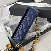 Chanel Flap Bag Dark Blue Size 18 x 9 x 3.5 cm - 3