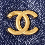 Chanel Flap Bag Dark Blue Size 18 x 9 x 3.5 cm - 6