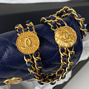 Chanel Flap Bag Dark Blue Size 18 x 9 x 3.5 cm - 5