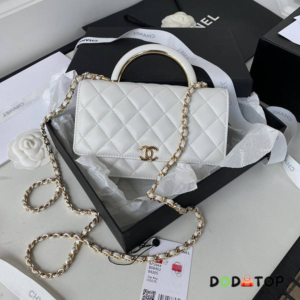 Chanel Cl Wallet On Chain White Size 12.3 x 19.2 x 3.5 cm - 1