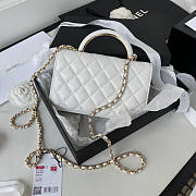 Chanel Cl Wallet On Chain White Size 12.3 x 19.2 x 3.5 cm - 4