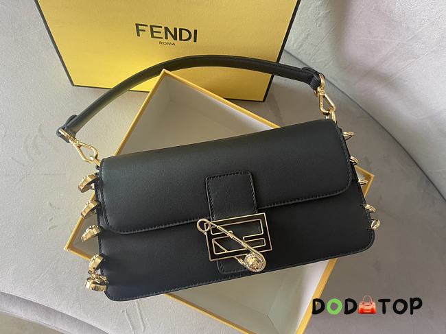 Fendi x Versace Baguette Black Bag Size 28 x 15.5 x 7 cm - 1