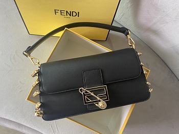 Fendi x Versace Baguette Black Bag Size 28 x 15.5 x 7 cm