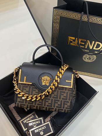Fendi x Versace LaMedusa Bag Size 25 x 15 x 22 cm