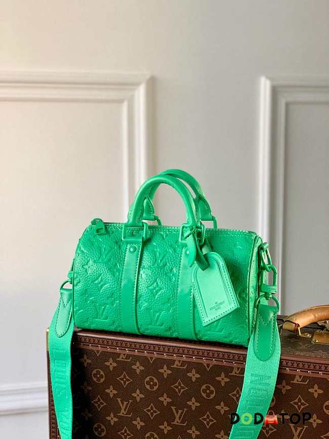 Louis Vuitton LV Keepall Bandouliere 25 Bag Minty Green  - 1
