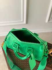 Louis Vuitton LV Keepall Bandouliere 25 Bag Minty Green  - 3