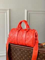 Louis Vuitton LV Keepall Bandouliere 25 Bag Minty Orange - 3