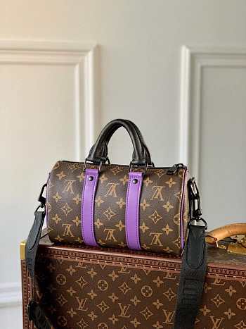 Louis Vuitton Keepall Bandouliere 25 Bag Purple 