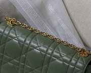 Dior M9243 Large Quilted Macrocannage Calfskin Green Size 29 x 18 x 10 cm - 3