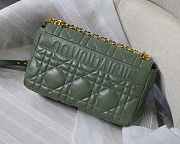 Dior M9243 Large Quilted Macrocannage Calfskin Green Size 29 x 18 x 10 cm - 4