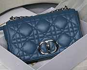 Dior Large Quilted Macrocannage Calfskin Blue Size 29 x 18 x 10 cm - 3