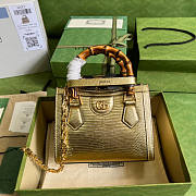 Gucci Diana Lizard Mini Bag Size 20 x 16 x 10 cm - 1