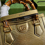 Gucci Diana Lizard Mini Bag Size 20 x 16 x 10 cm - 2