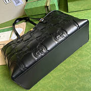 Gucci GG Matelassé Leather Medium Tote Black Size 38 x 28 x 14 cm - 3