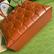 Gucci GG Matelassé Leather Medium Tote Brown Size 38 x 28 x 14 cm - 3
