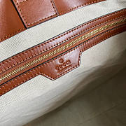 Gucci GG Matelassé Leather Medium Tote Brown Size 38 x 28 x 14 cm - 4