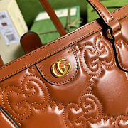 Gucci GG Matelassé Leather Medium Tote Brown Size 38 x 28 x 14 cm - 2