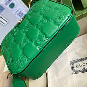 Gucci GG Matelassé Leather Shoulder Bag Green Size 21.5 x 17 x 7.5 cm - 6